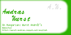 andras wurst business card